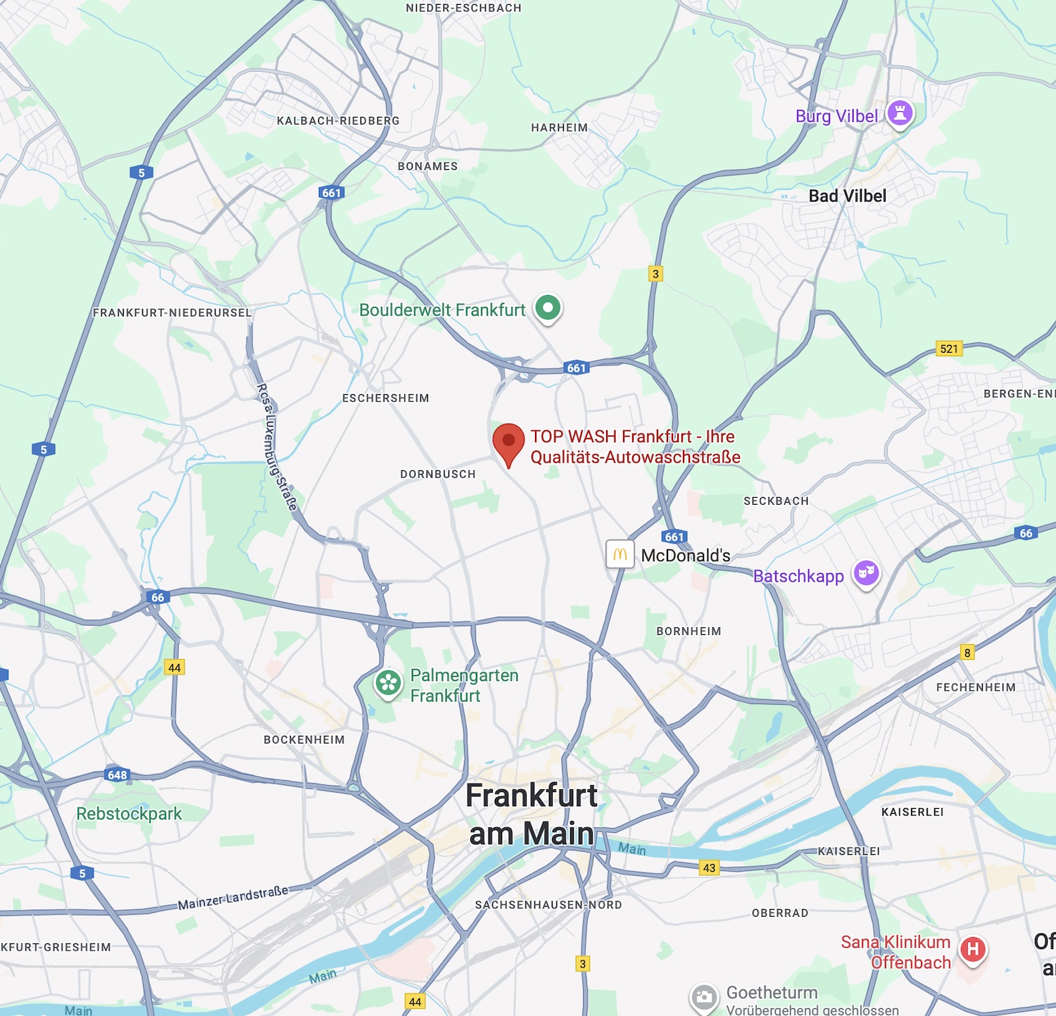 Map Frankfurt